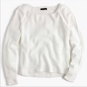 J. Crew Scalloped Crewneck Sweater - size Small
